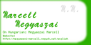 marcell megyaszai business card